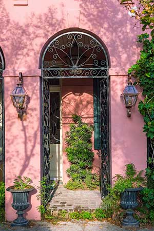 Rainbow-Row-entryway Rainbow Row entryway
