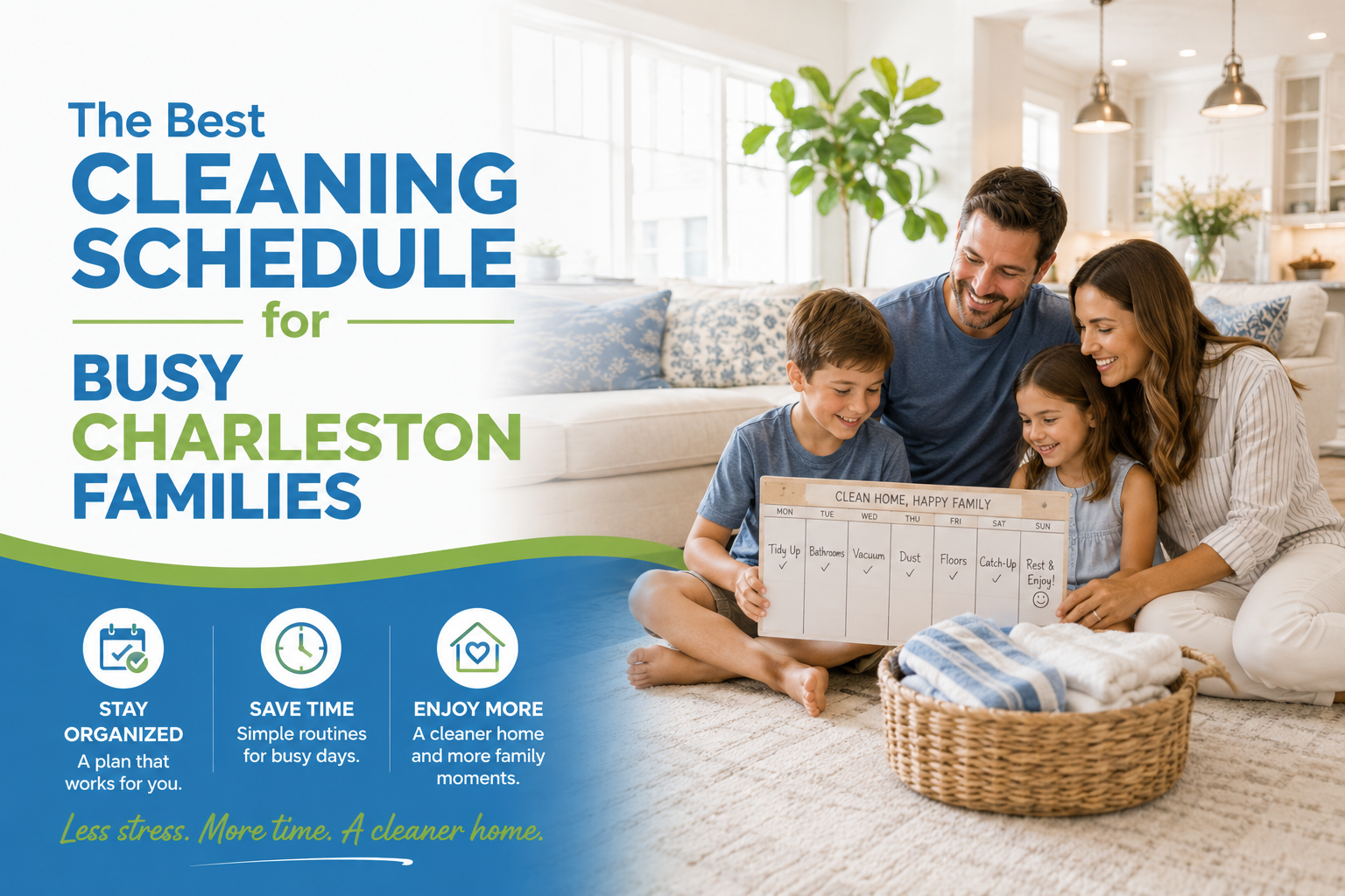 castlekeepers-The Best Cleaning Schedule for Busy Charleston Families